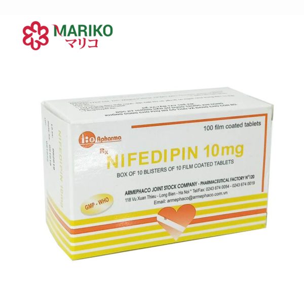 Nifedipin 10mg – Điều trị cao huyết áp