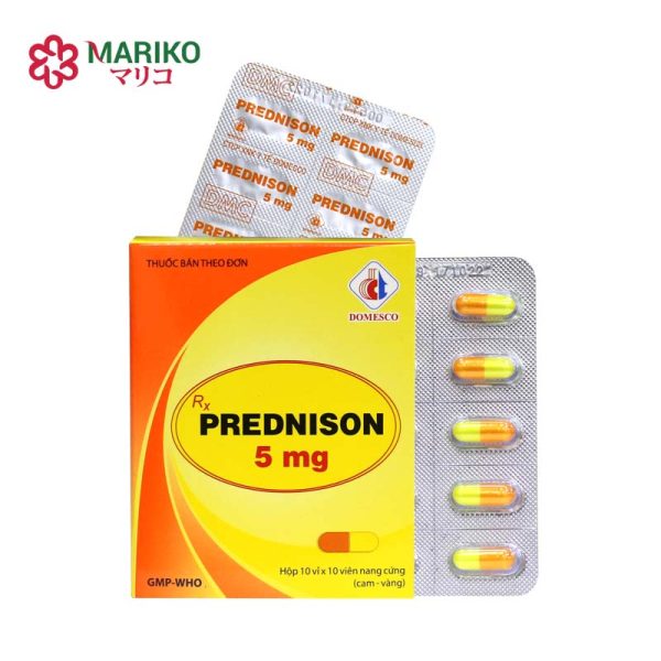 Prednison 5mg VNE Mau Cam – Thuốc điều trị viêm khớp