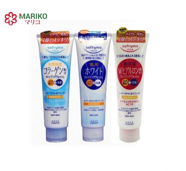 Bộ 3 sữa rửa mặt Kose Softymo Collagen