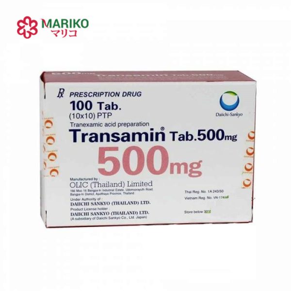 Transamin tablets 500mg – Thuốc cầm máu