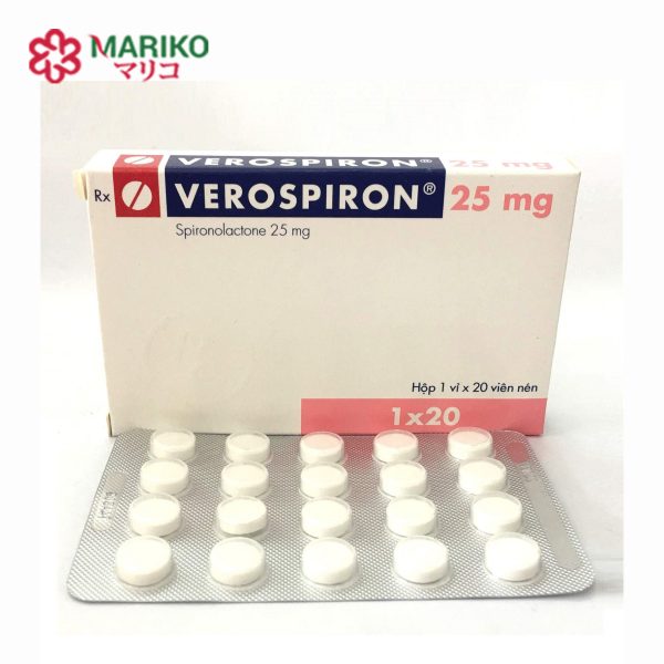 Verospiron 25mg – Thuốc lợi tiểu