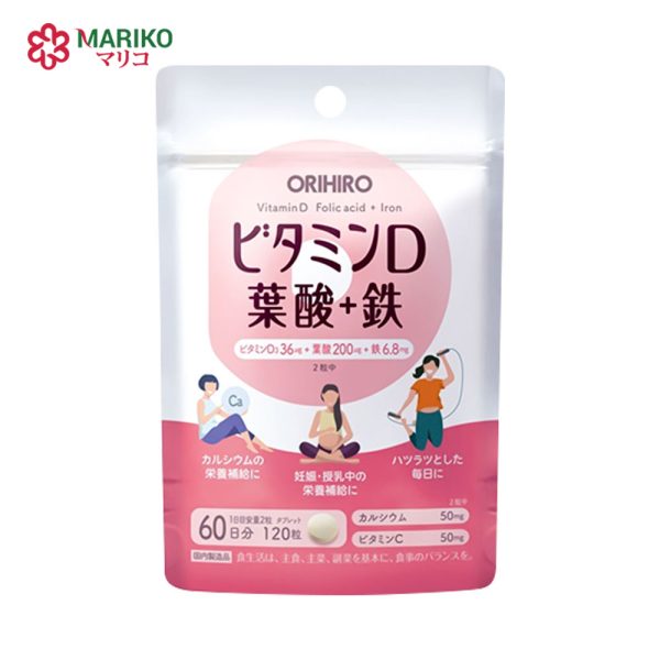 Viên uống bổ sung vitamin D axit folic