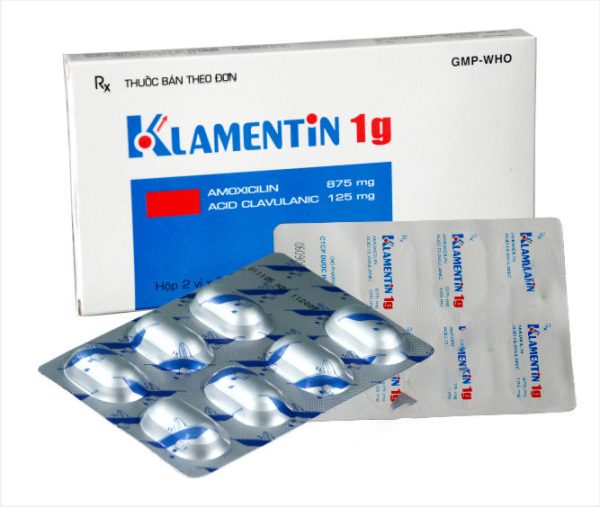 Thuốc Klamentin 1g – Kháng sinh điều trị nhiễm khuẩn