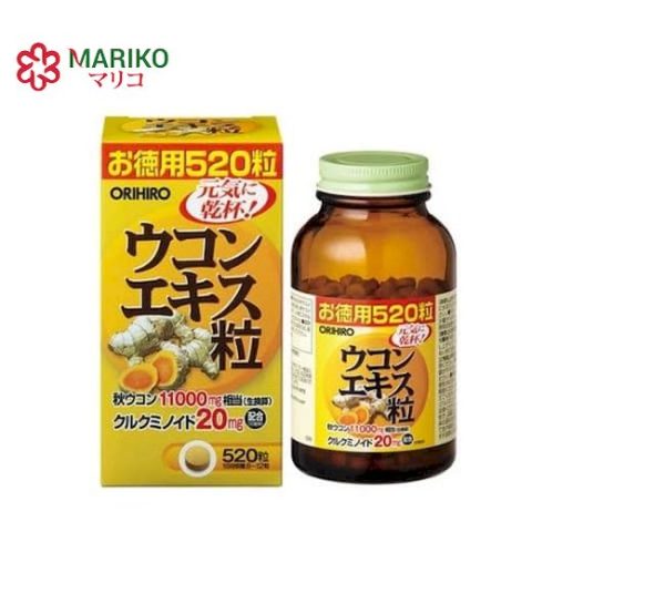 Viên uống tinh bột nghệ mùa thu Orihiro 520 viên